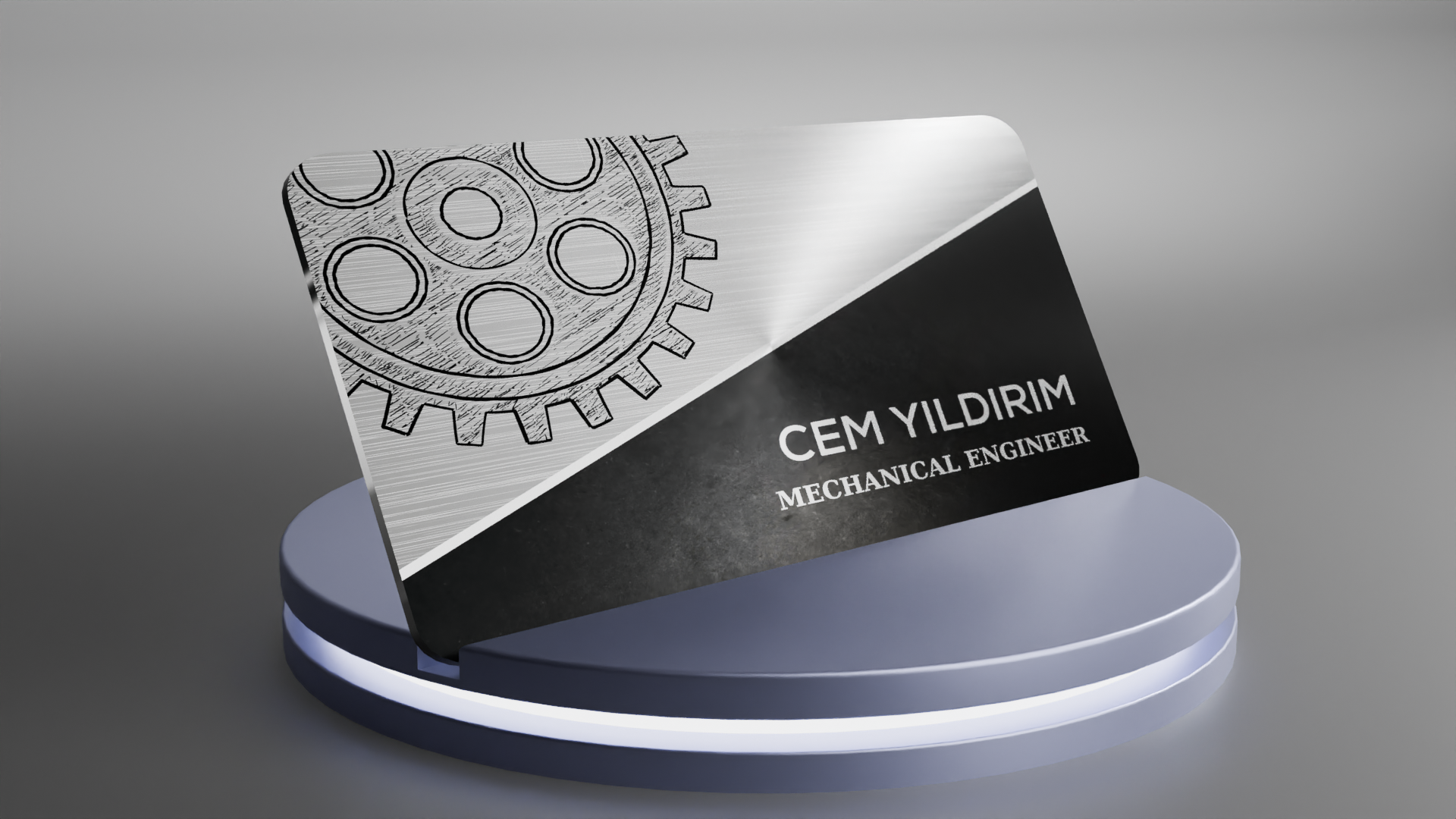 Makine Mühendisi Kartı - Ön